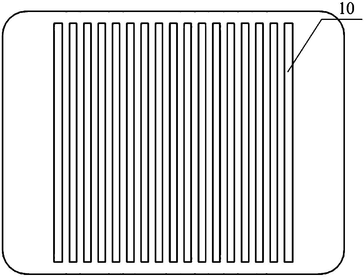 Multi-branch jet flow microchannel chip liquid cooling and heat radiating device