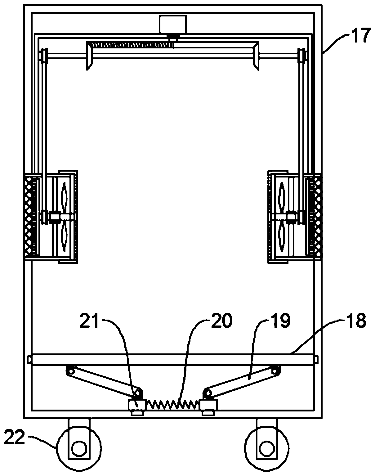 Dustproof heat dissipation mechanism and multifunctional high-voltage power distribution cabinet for new energy automobile