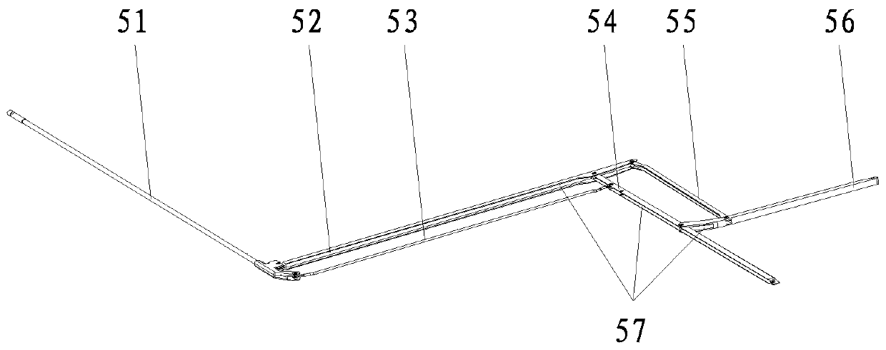 Riveting die for automatic production of umbrella rib