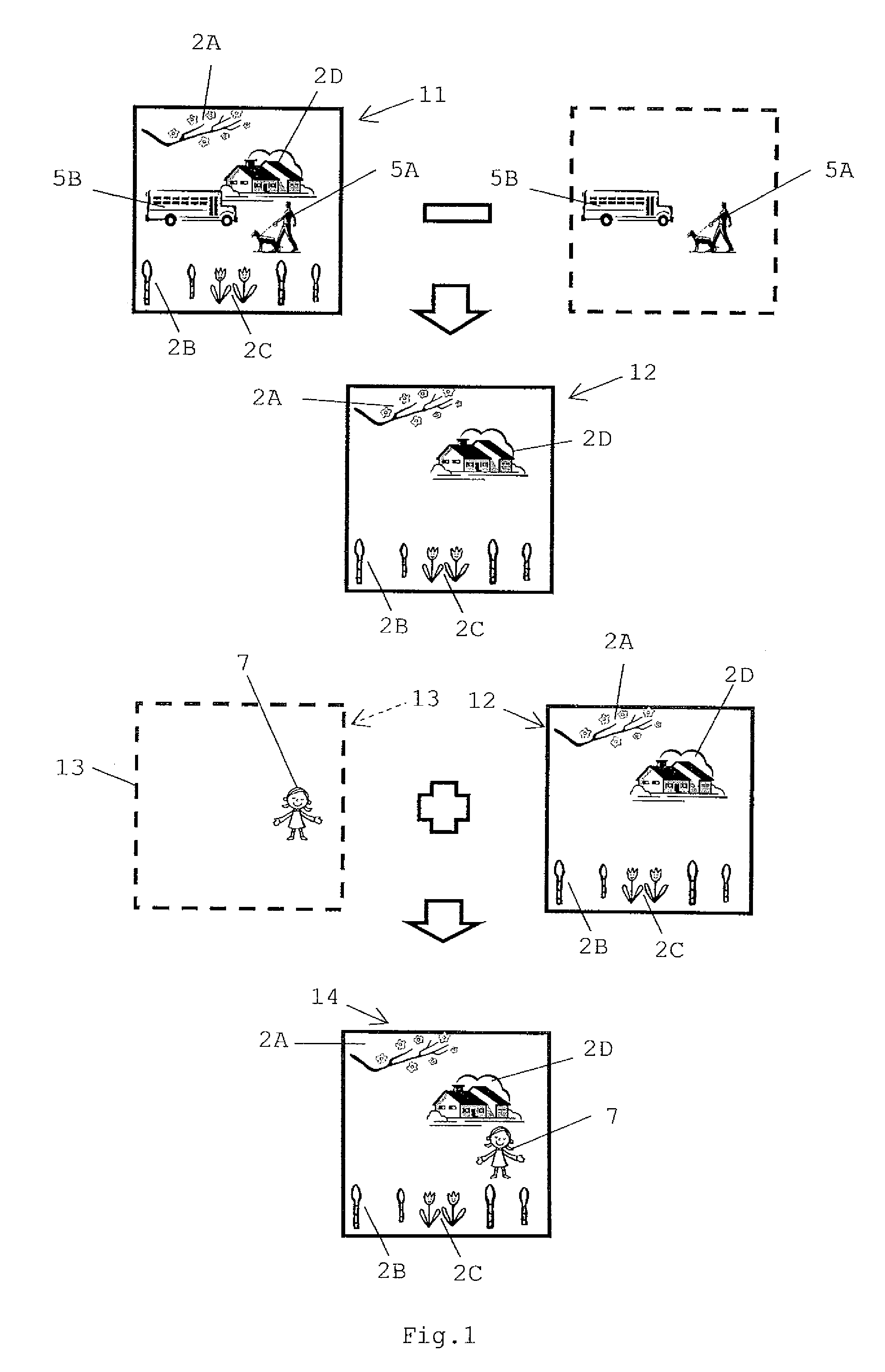 Method for generating background image and system for generating background image