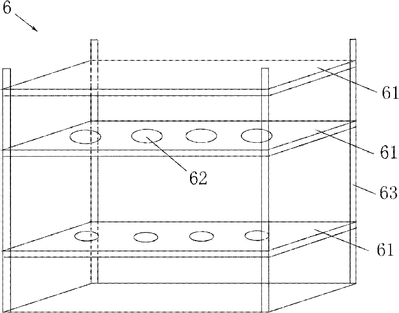 Leaching device used in vertical transfer of pollutants in soil