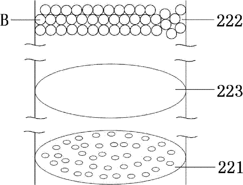 Leaching device used in vertical transfer of pollutants in soil