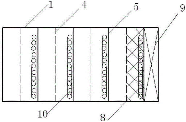 Device for removing synthetic musk in sewage