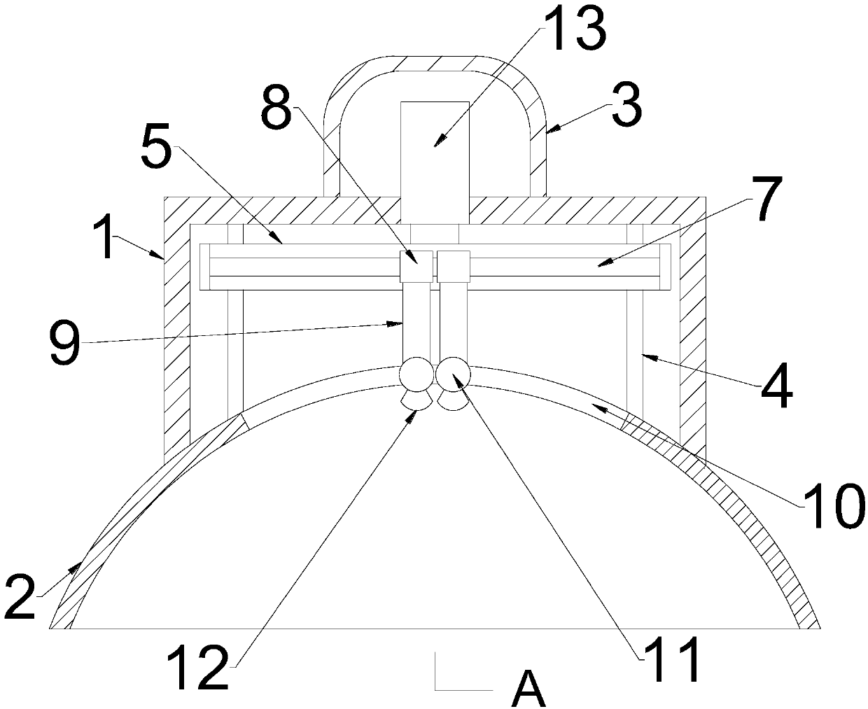 Easy-in-dimming heat-radiating streetlamp