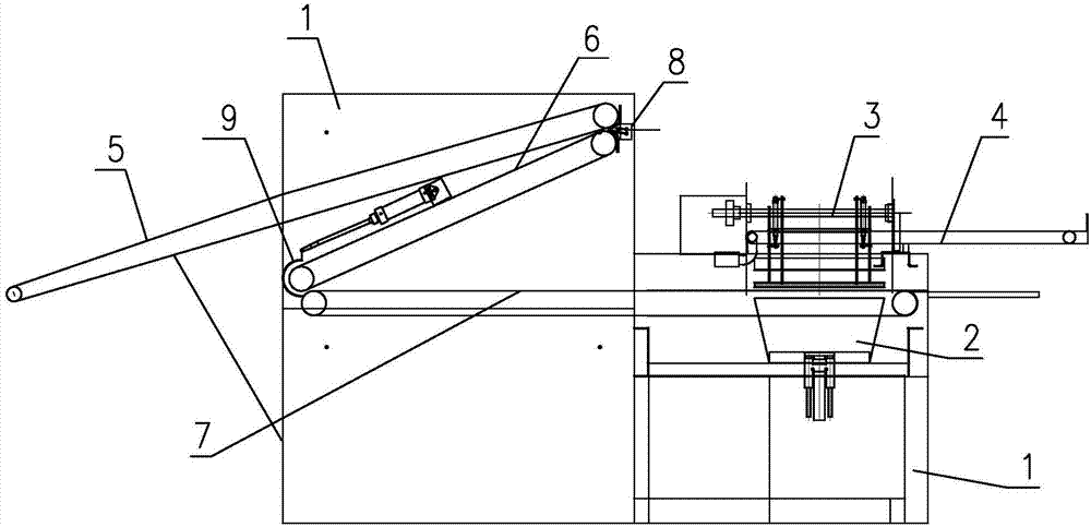 Linen folding and stacking machine