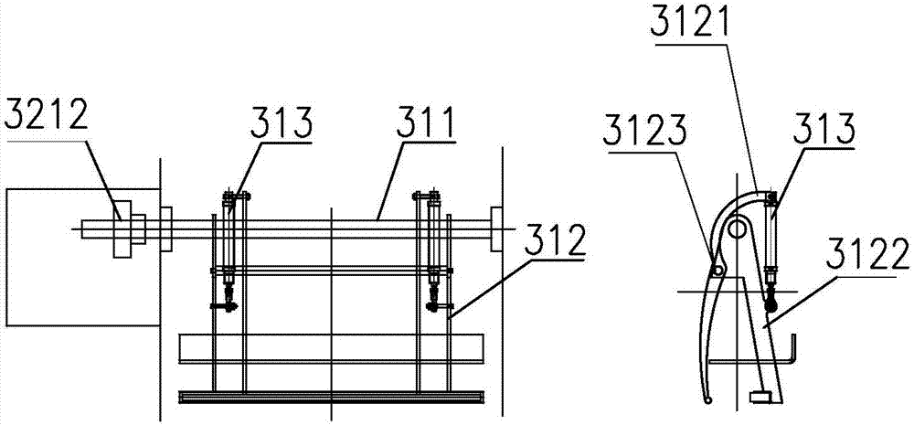 Linen folding and stacking machine