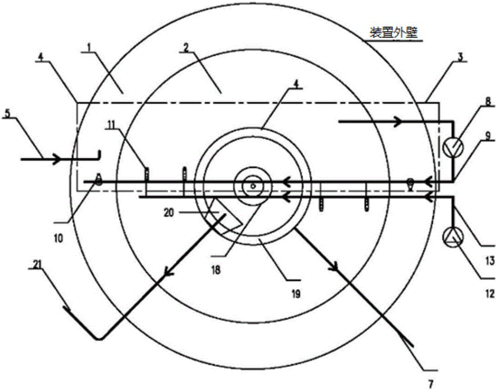 Organic wastewater coupling type integrated treatment device