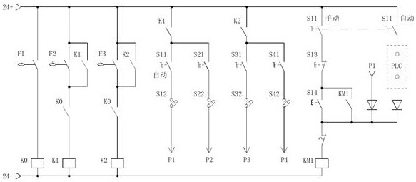 Modular redundancy control device for electric control system of integrated sewage pump station