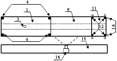 Testing device and method for simulating movement of density current in canyon