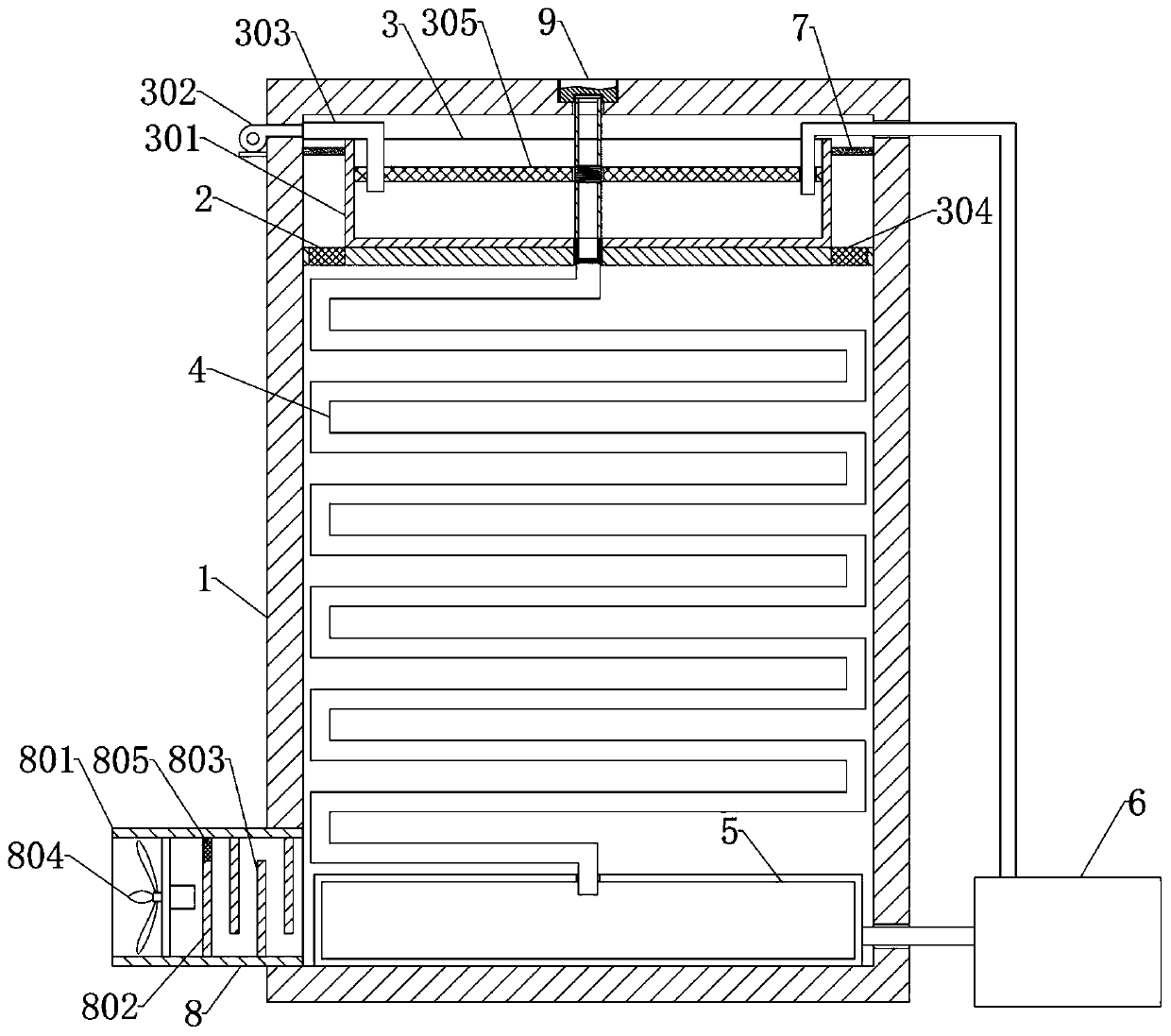 Transformer heat dissipation device