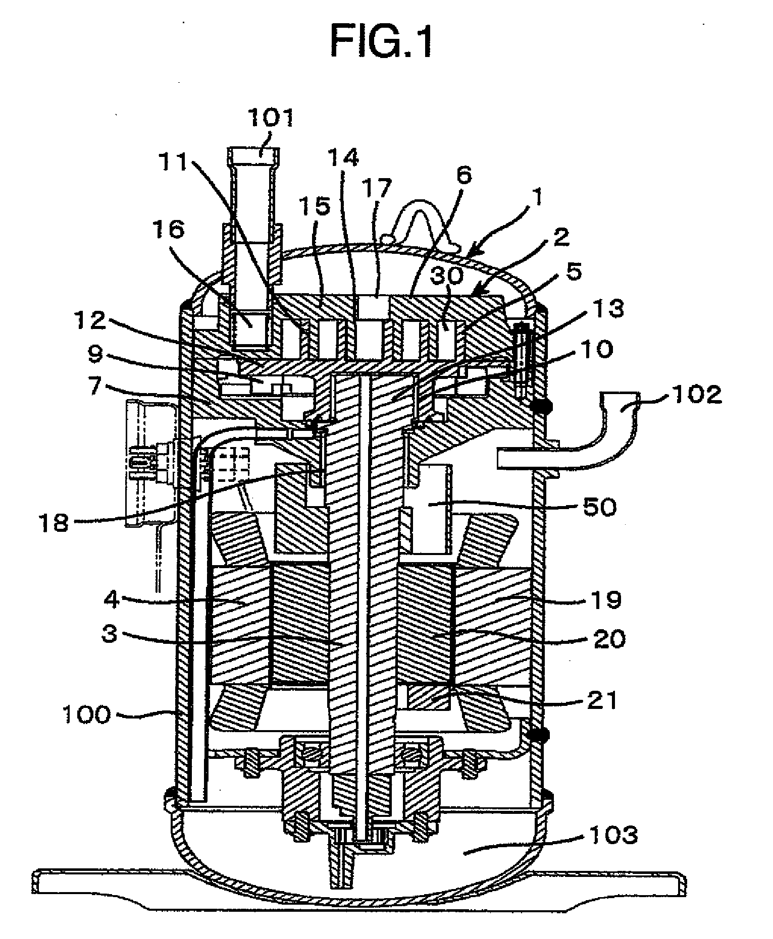 Revolution type compressor