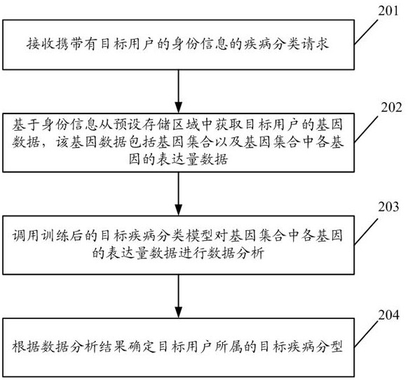 Terminal equipment and device, disease classification method and readable storage medium