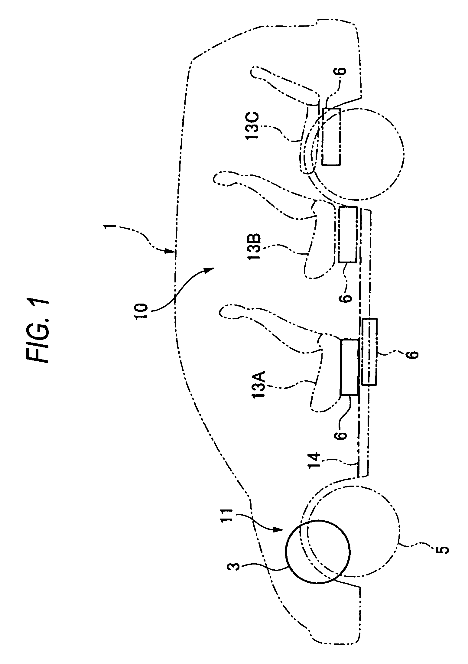 Vehicle power cables retaining structure