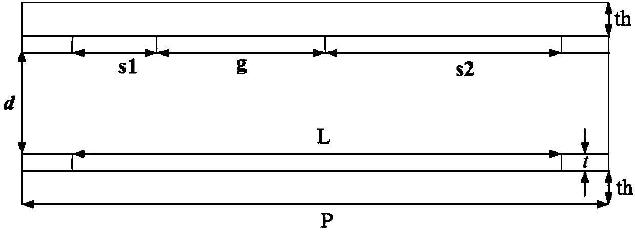 Broadband terahertz linear polarization wave asymmetric transmission device based on metamaterial