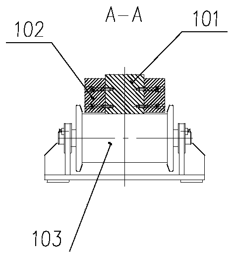 Wide-section dummy bar and guiding device thereof