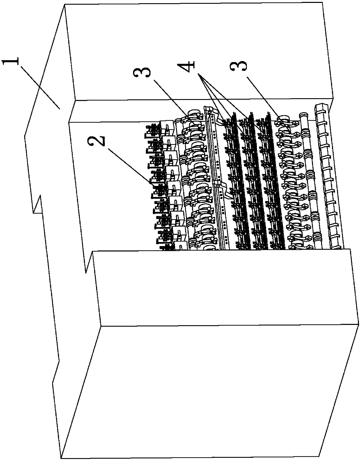 Host system of large draw texturing machine