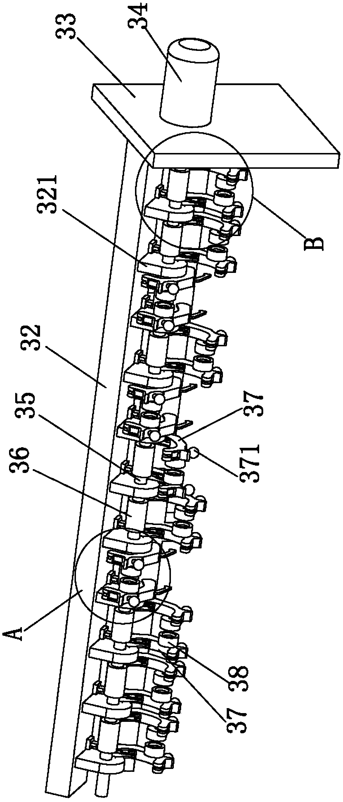 Host system of large draw texturing machine