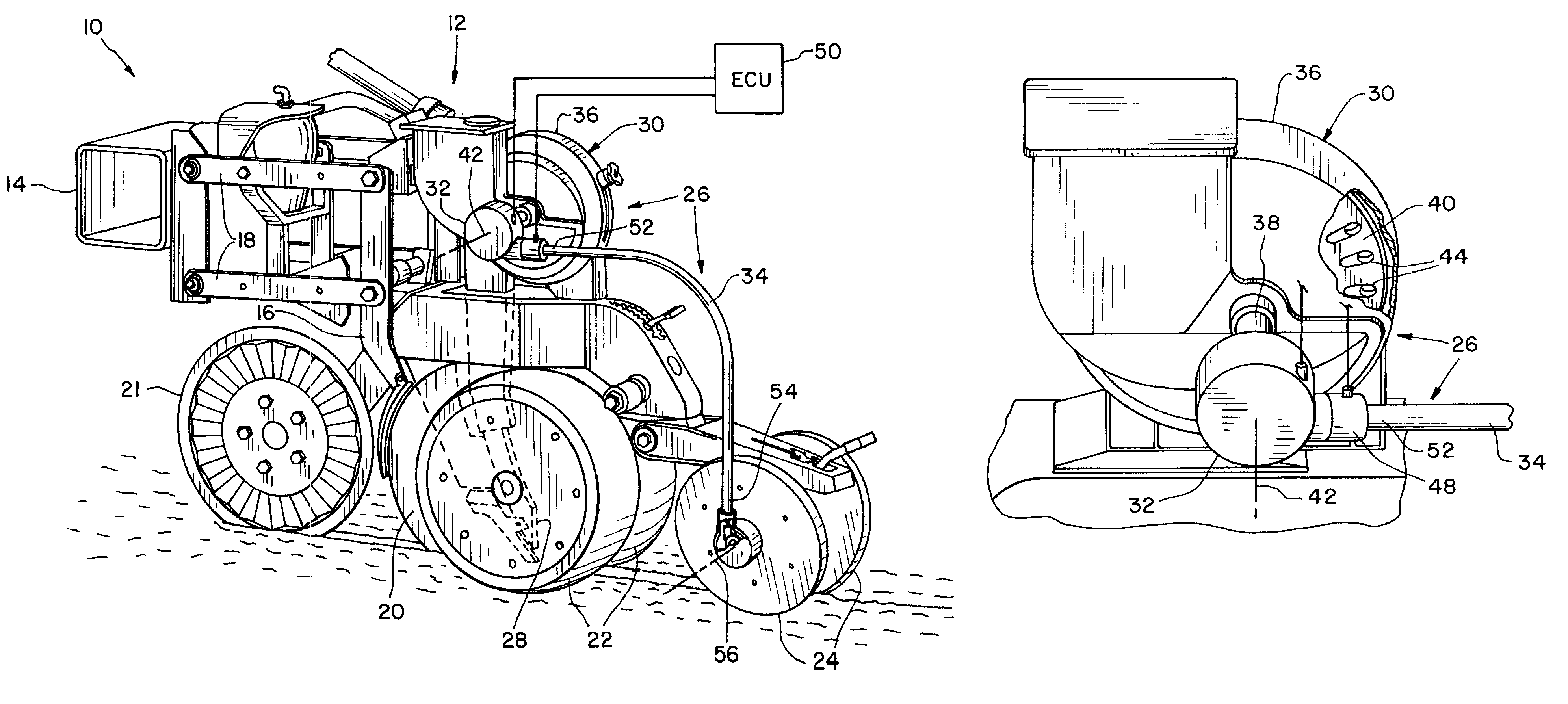 Ground driven seed metering system with a continuously variable transmission