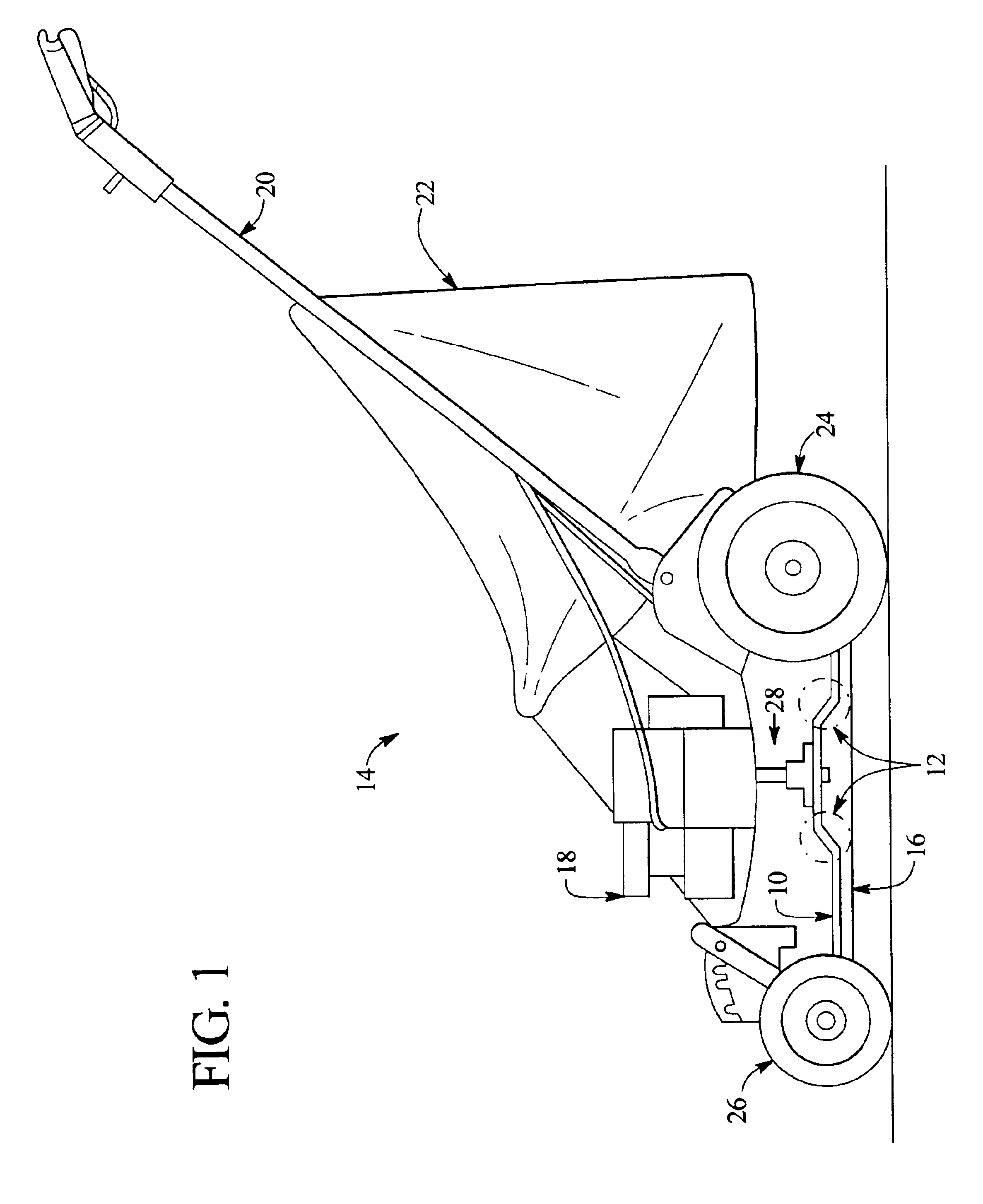 Mowing blades having an impact energy absorbing structure