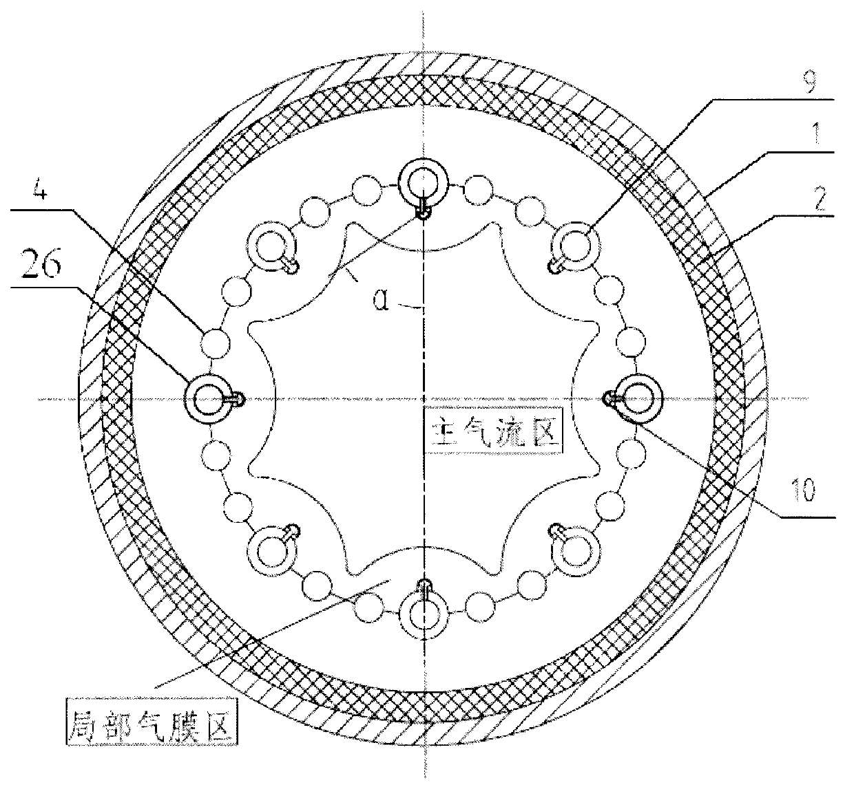 Non-chilling anti-slagging radiant waste heat boiler and its application