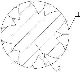 Novel floatable solid foam scrubbing rod and preparation method thereof