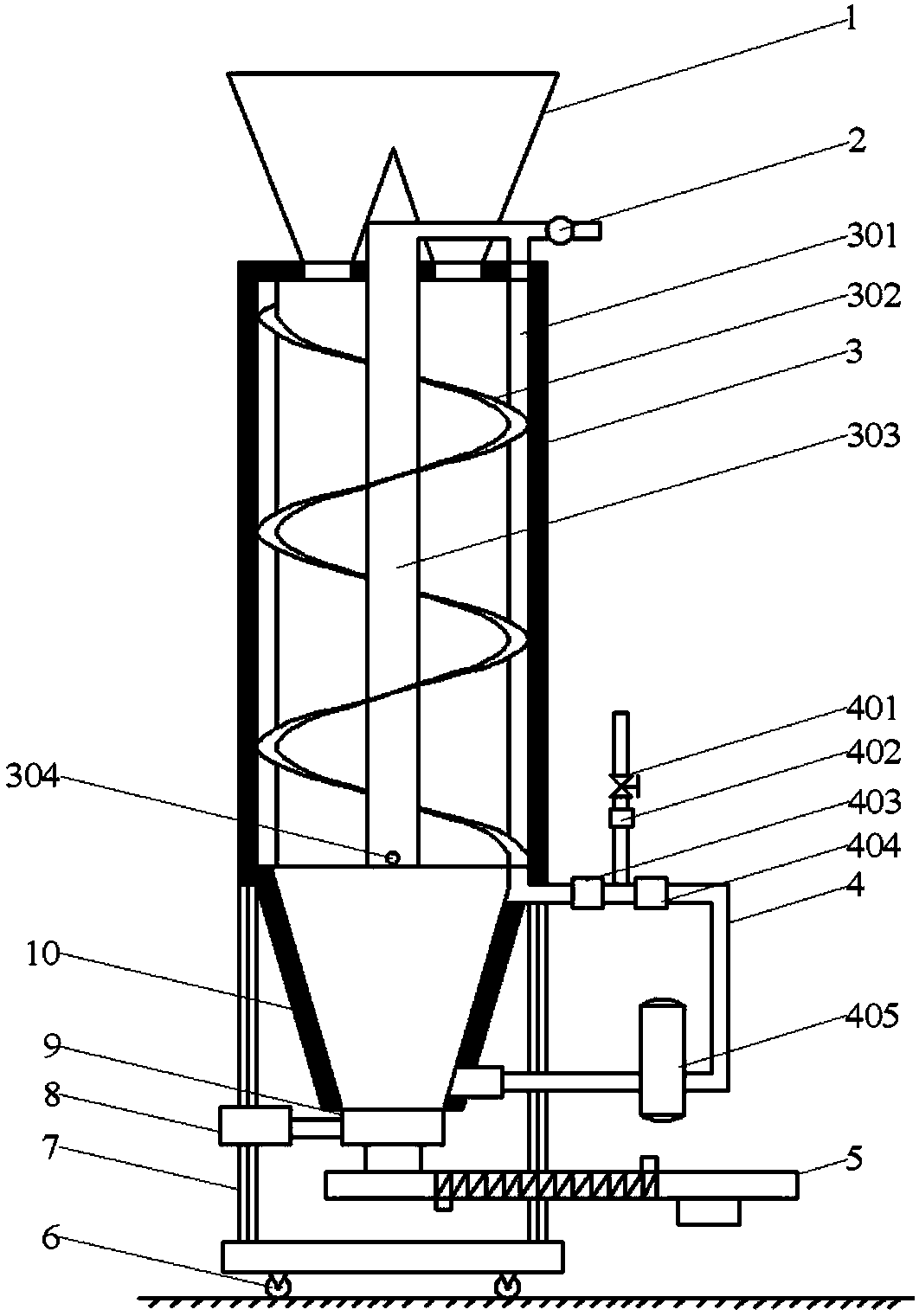 Movable internal heating and external heating combined biomass pyrolysis charcoal and tar co-production system