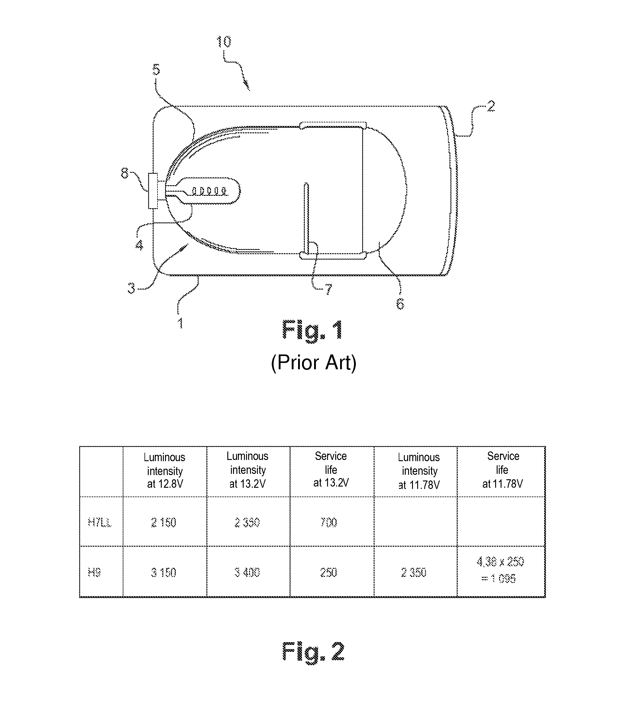 Method of supplying power to an automobile headlight lamp and headlight using that method