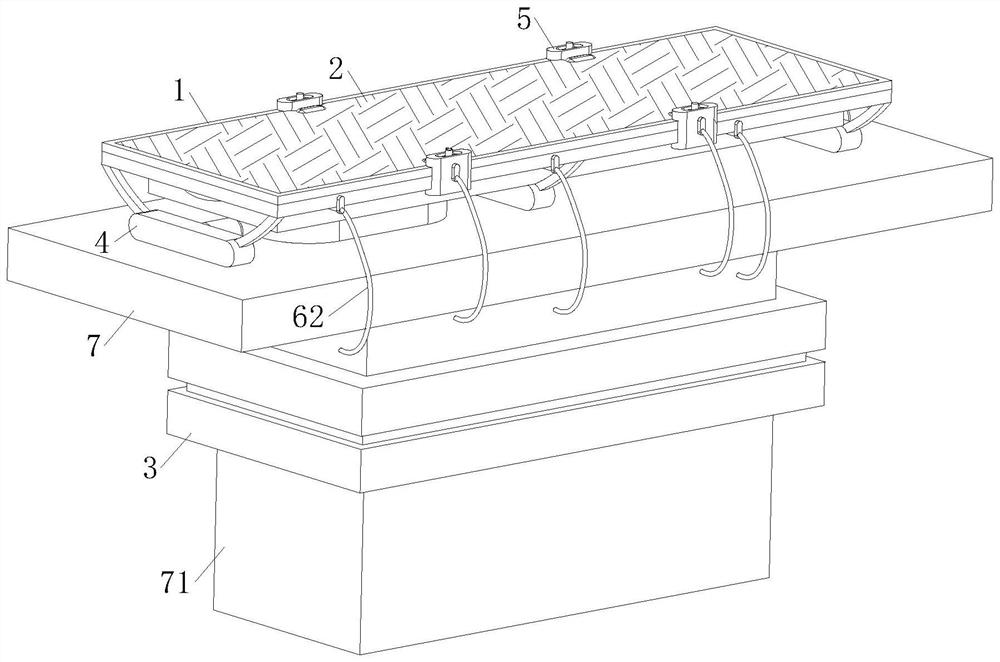 Comfortable radiotherapy body position fixing frame