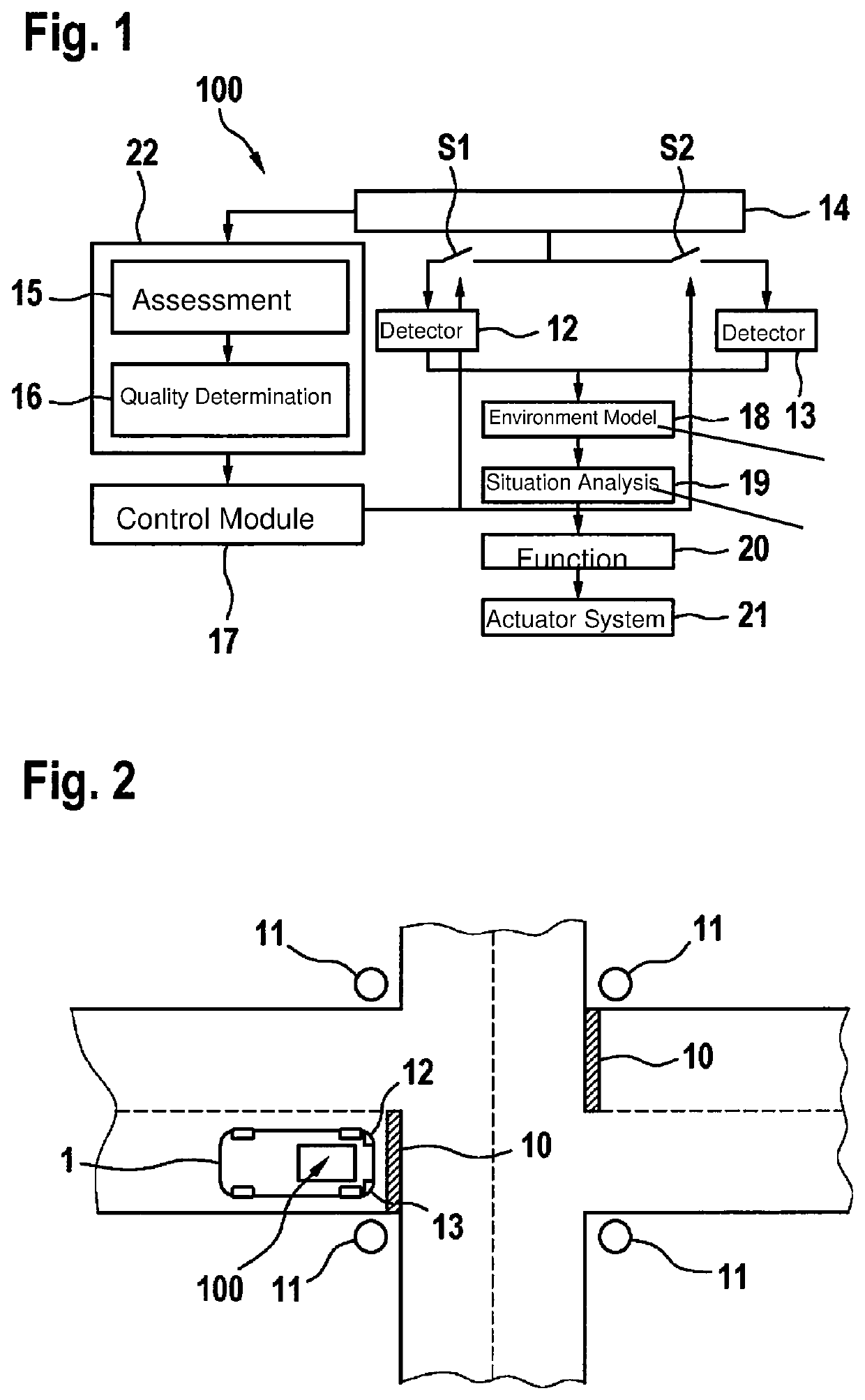 Method for determining a pose of a vehicle driving in an at least partially automated manner, using different landmark types