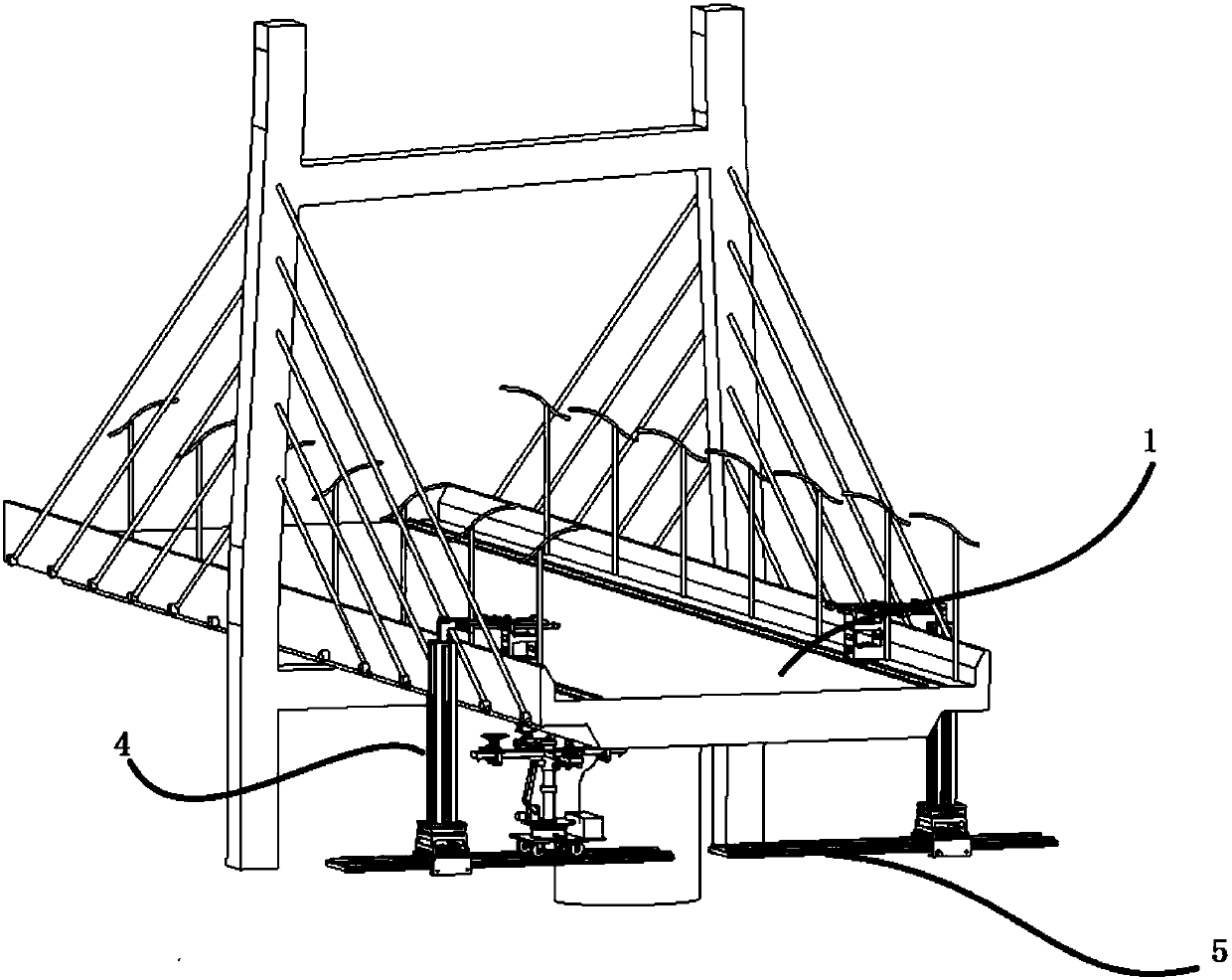 Unmanned bridge detection and maintenance device