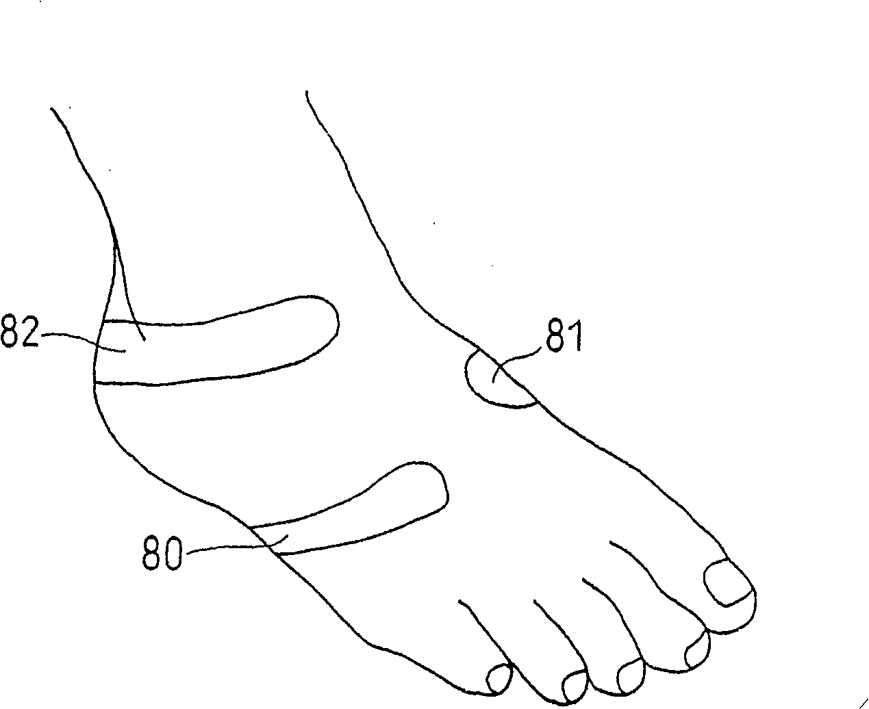 Sports shoes having upper part with improved fitting property