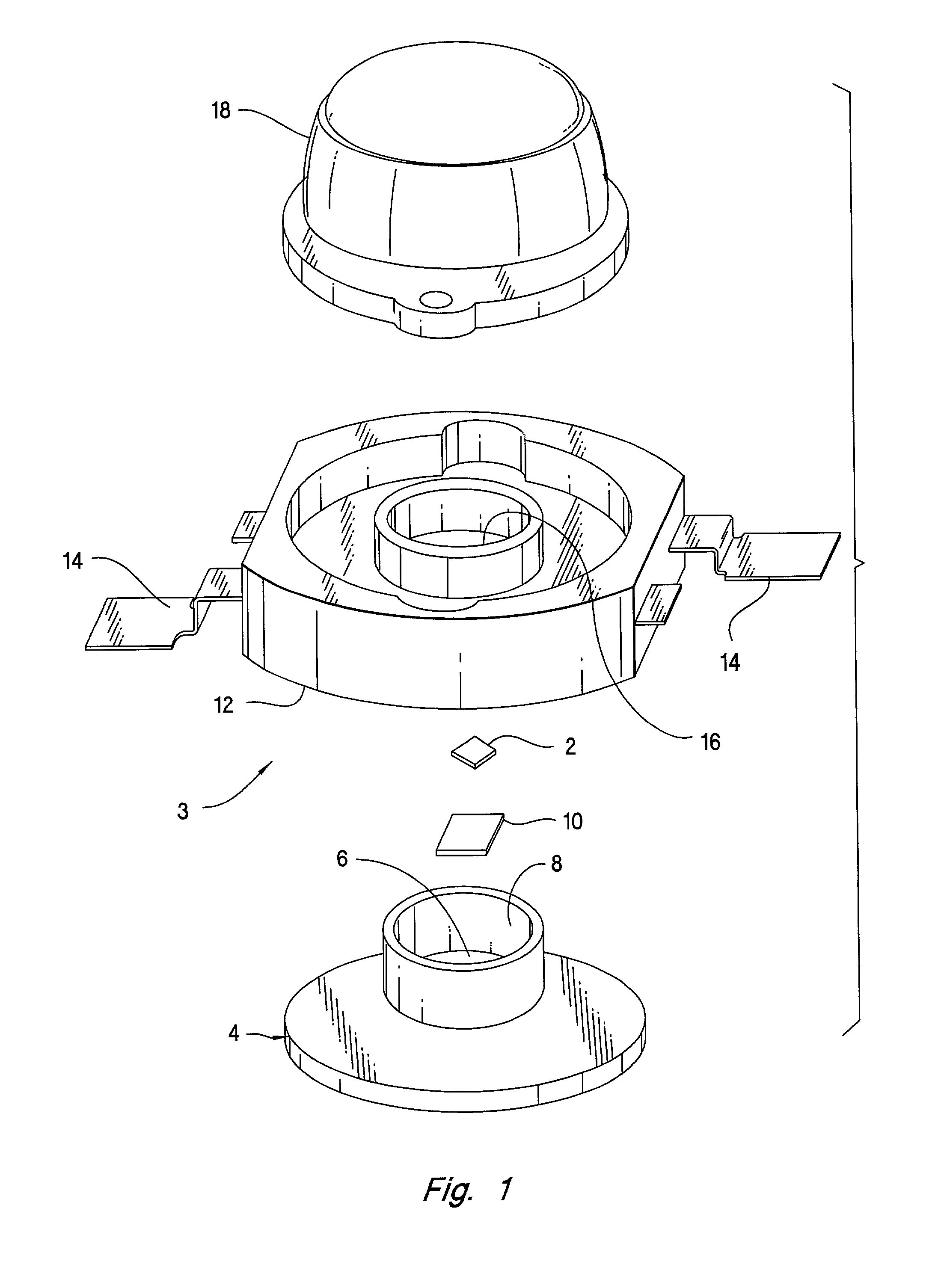 High stability optical encapsulation and packaging for light-emitting diodes in the green, blue, and near UV range