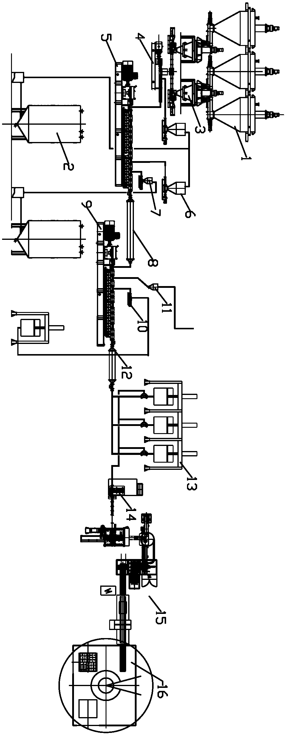 Automatic production line of sealant