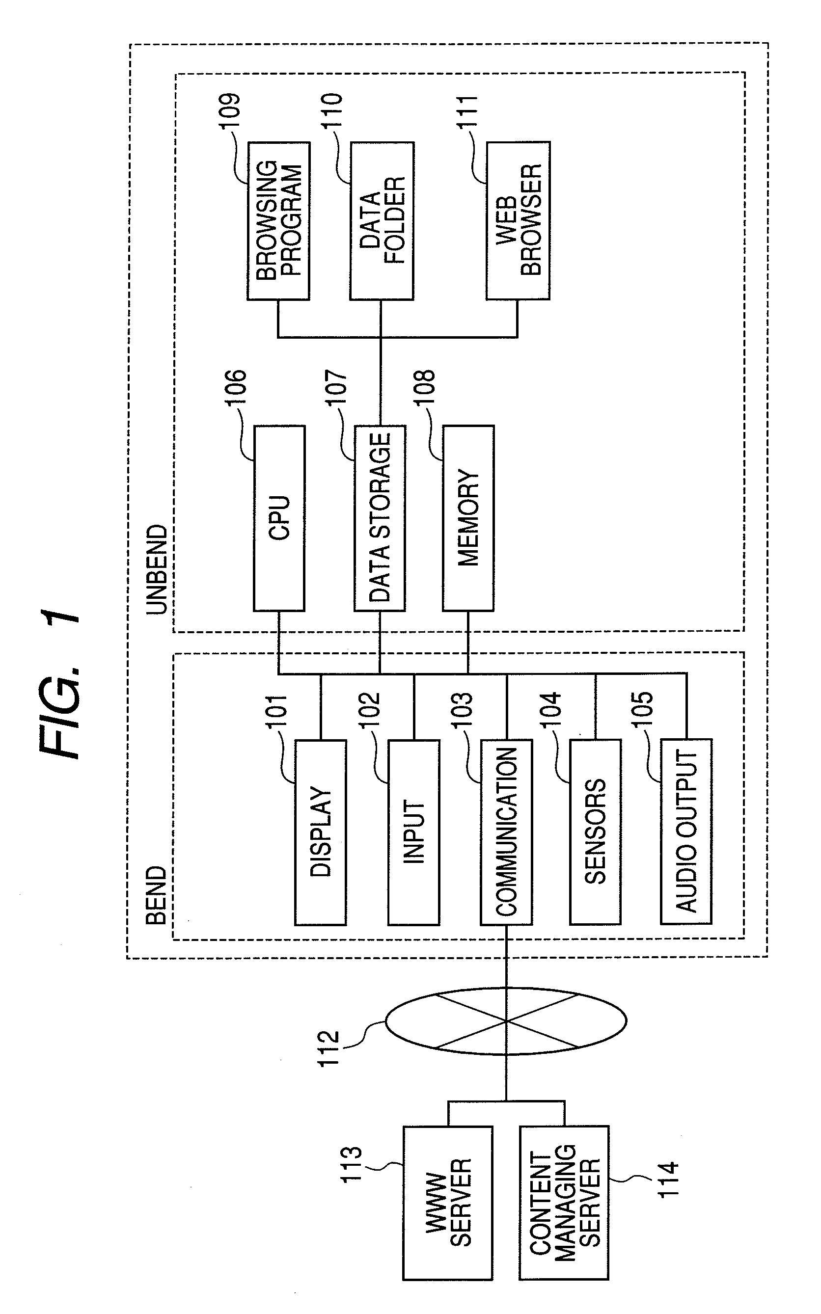 Flexible information display terminal and interface for information display