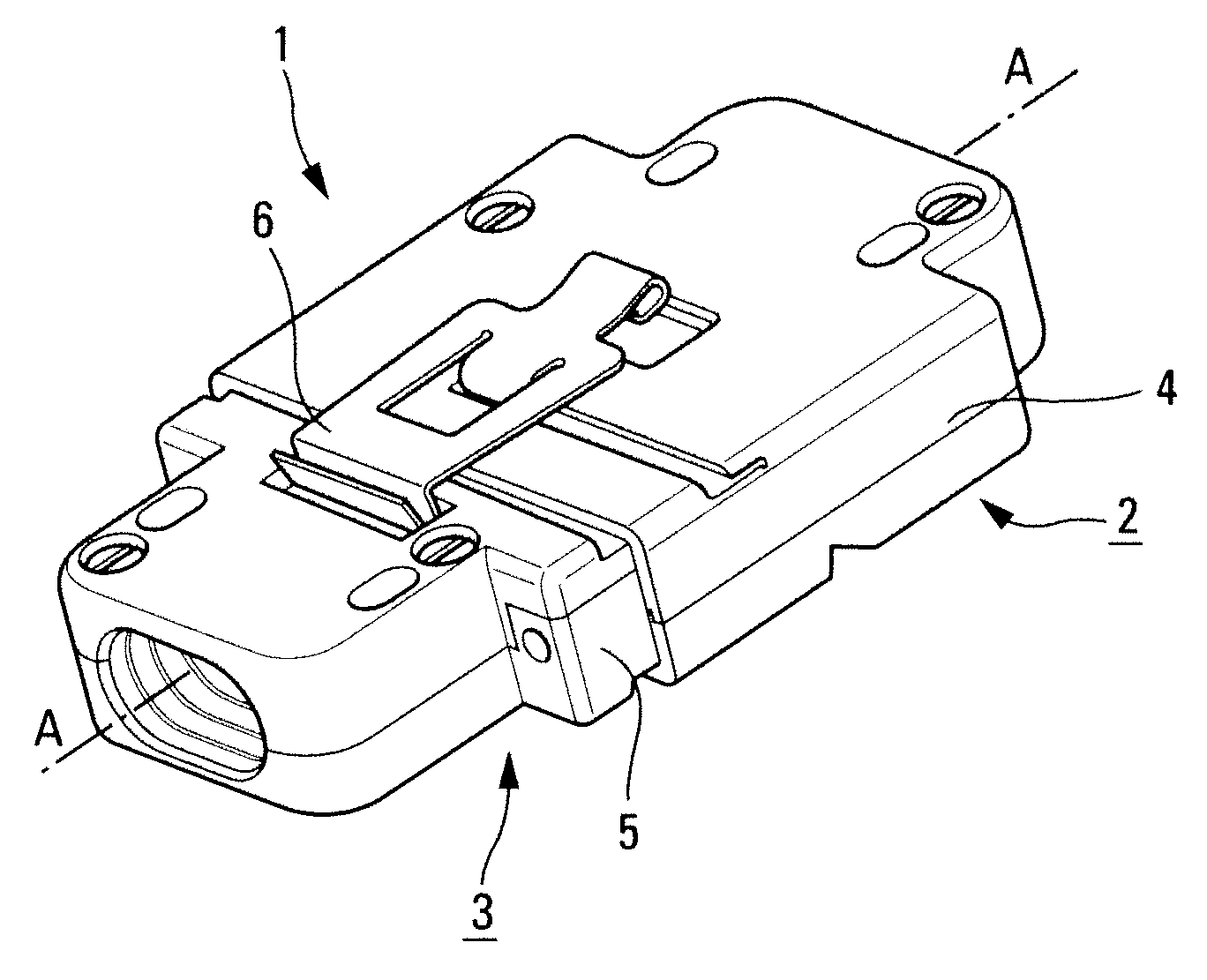 Locking device for a shielded sub-miniature connection assembly