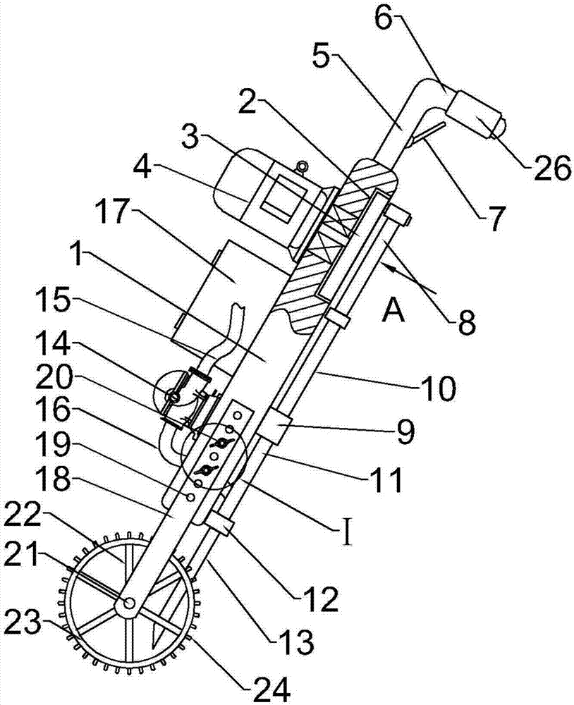 Handheld lawn aerator device used for garden