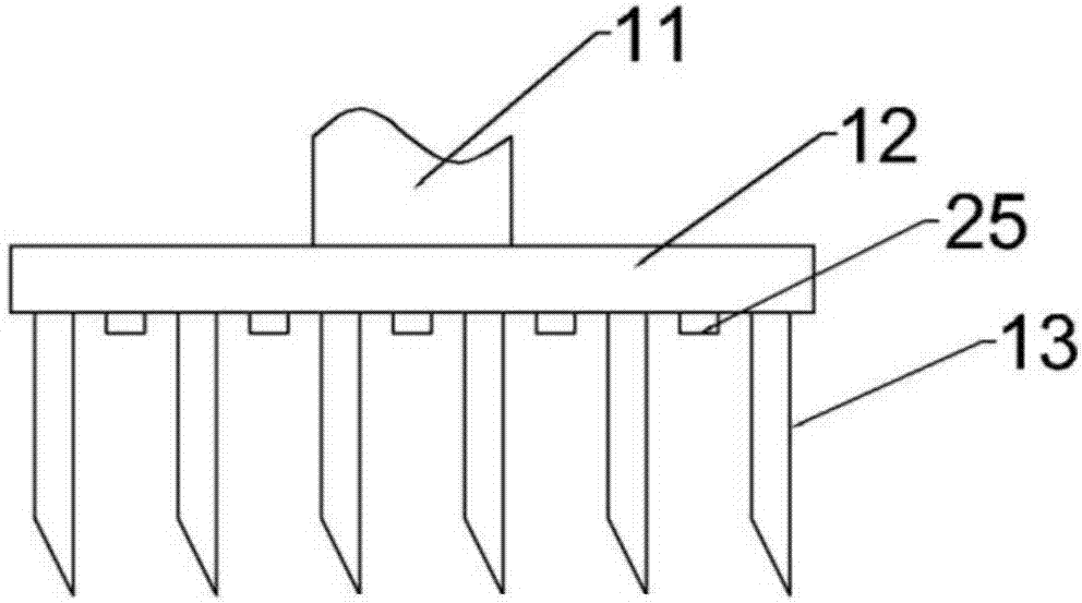 Handheld lawn aerator device used for garden