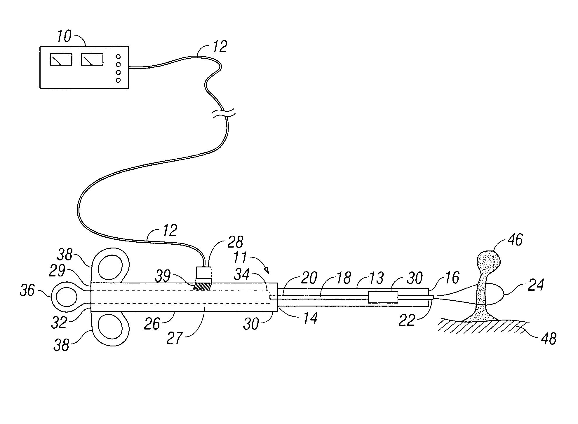 System and method for controlling electrosurgical snares