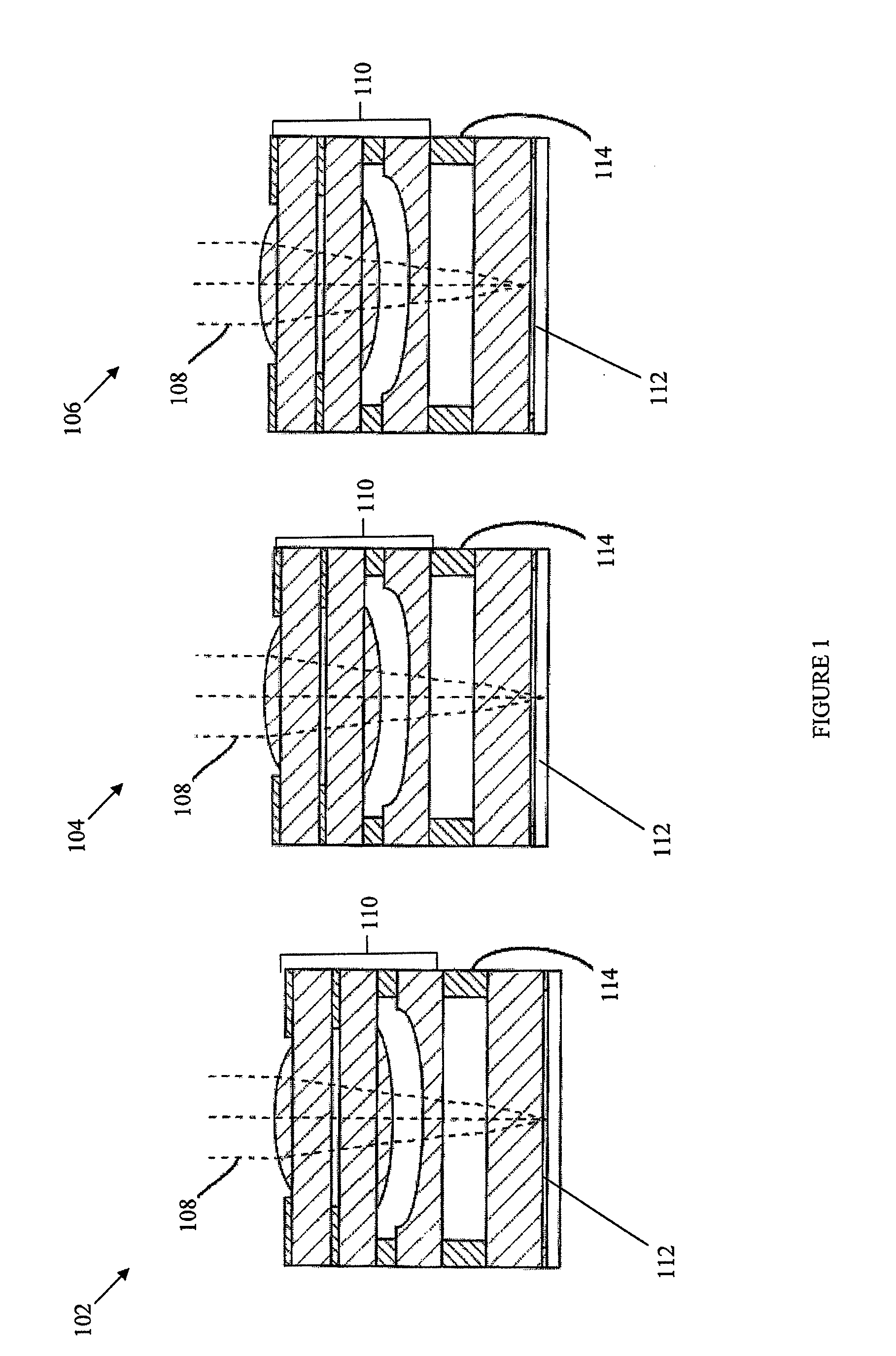 Focus compensation for optical elements and applications thereof