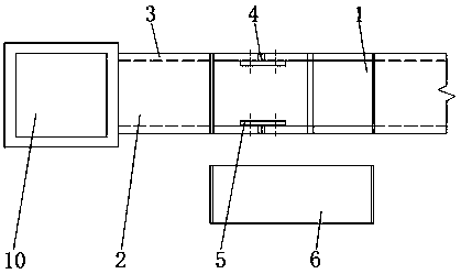 Steel structure box beam connection joint assembling device and an assembling method thereof