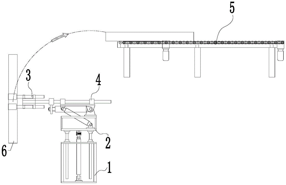 An alloy casting rod conveying device