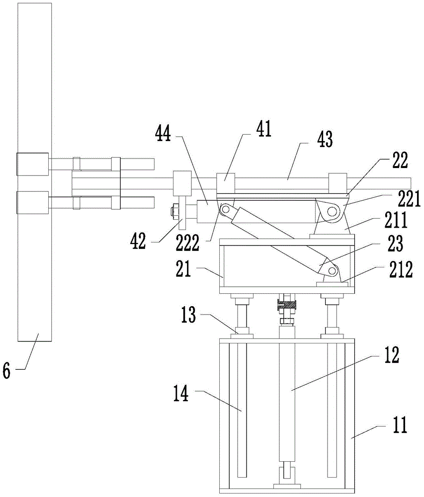 An alloy casting rod conveying device