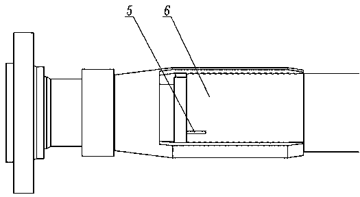 Ocean flexible composite pipeline end portion buckling-pressing connector