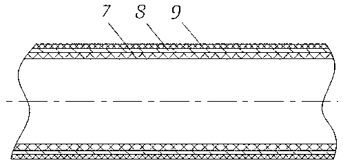 Ocean flexible composite pipeline end portion buckling-pressing connector