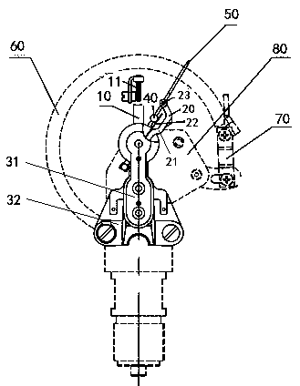 SF6 gas density switch capable of carrying out temperature compensation on multiple different density values