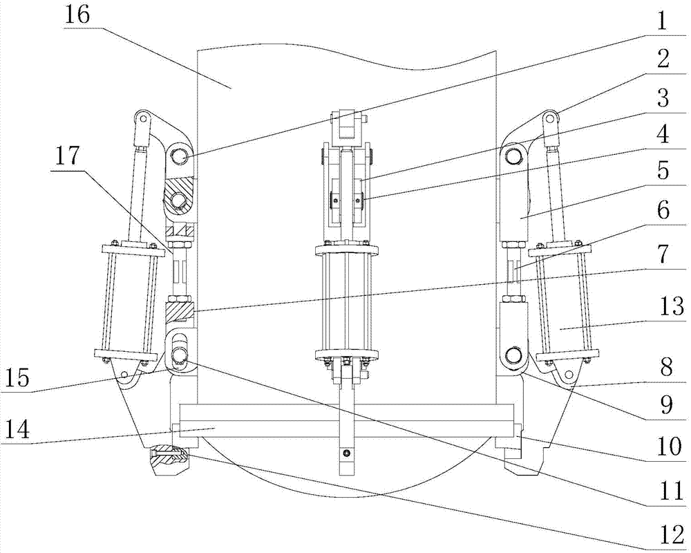 Low-resistance high-efficiency locking method and device for quick opening valve of pressure container