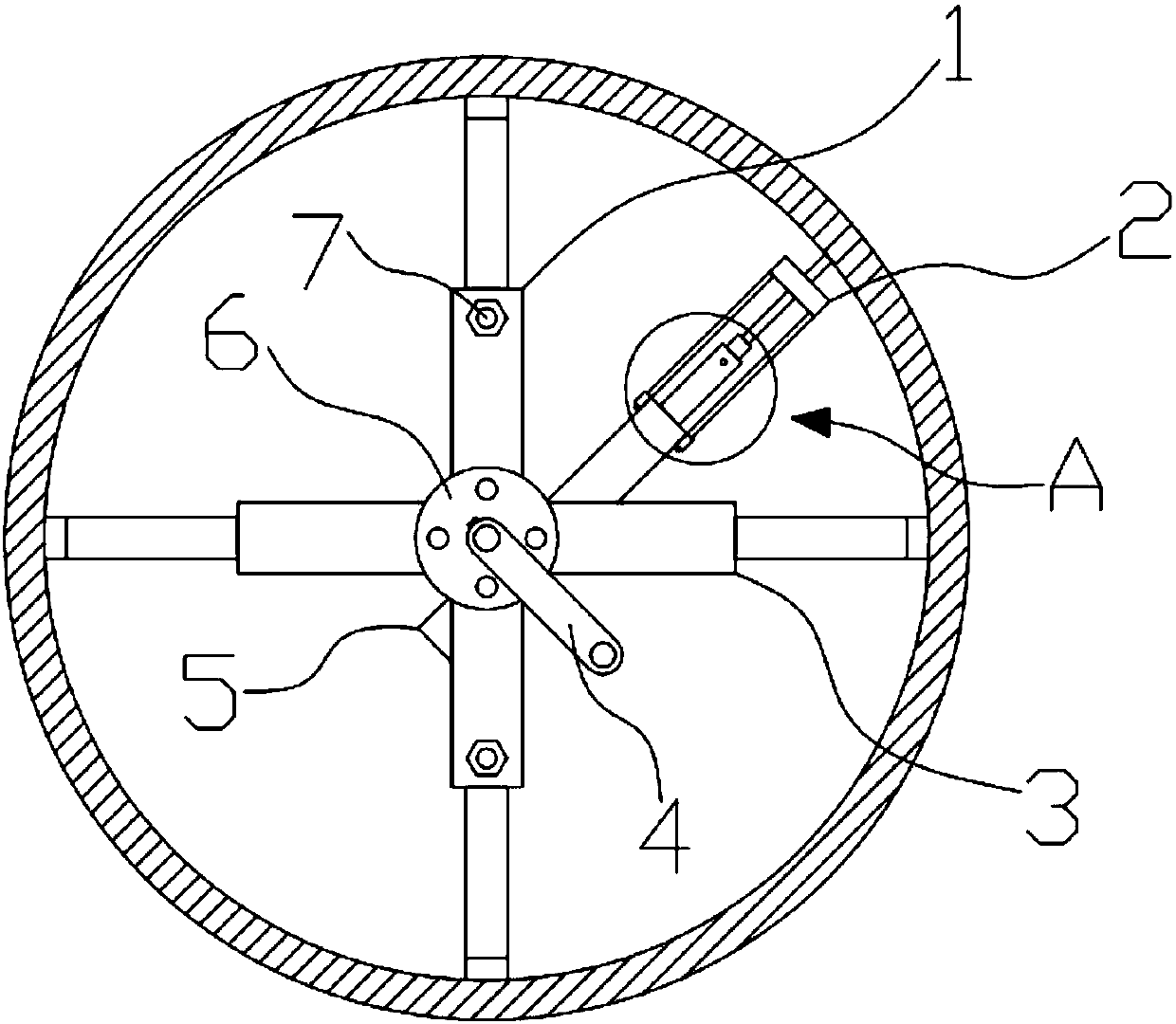 Large pipeline inner wall welding tool