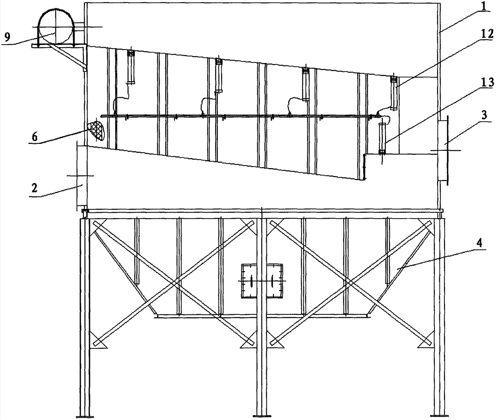 Internal filtering dust filtering equipment