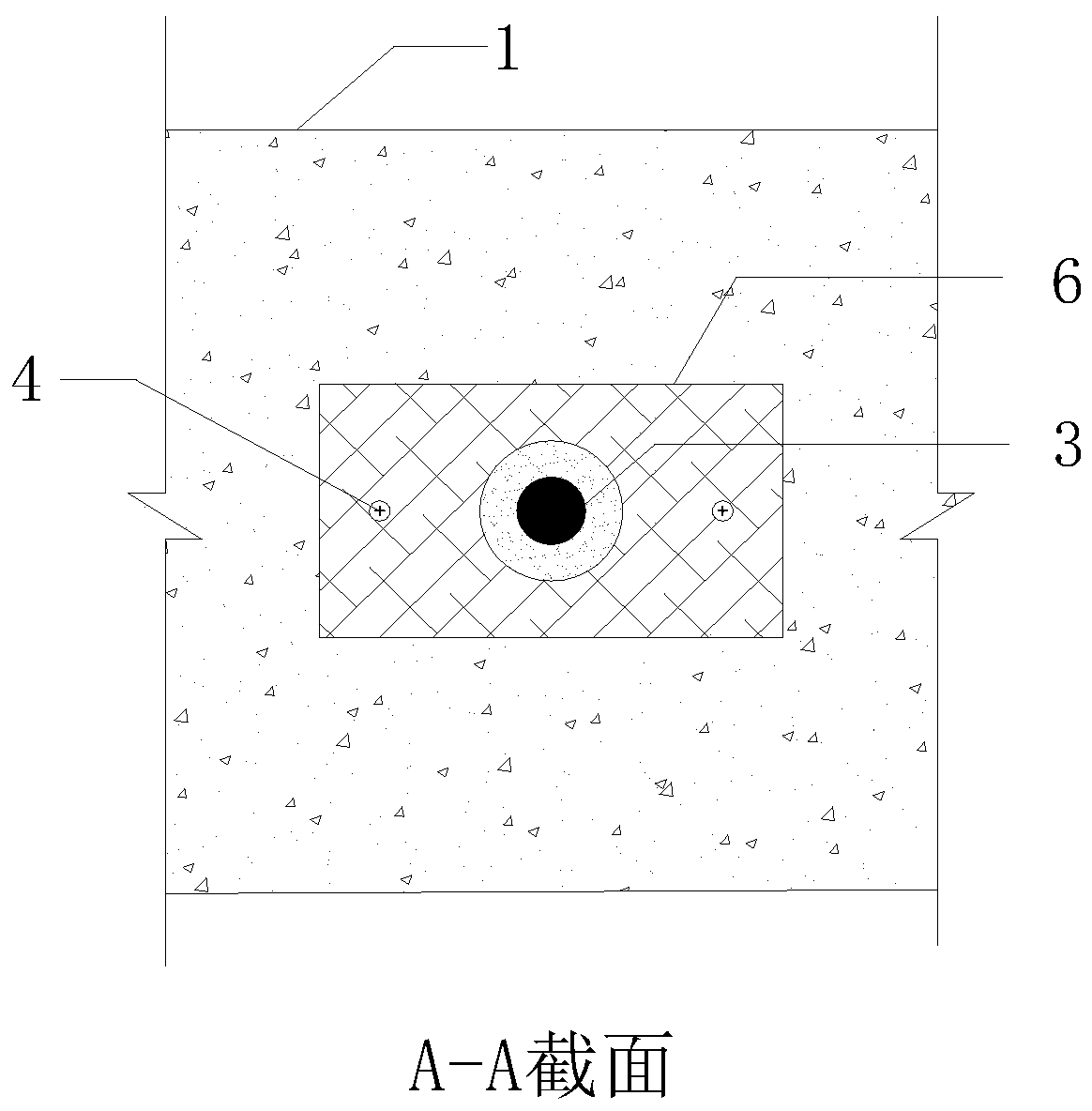 Light weight assembly type bamboo-concrete built-up beam