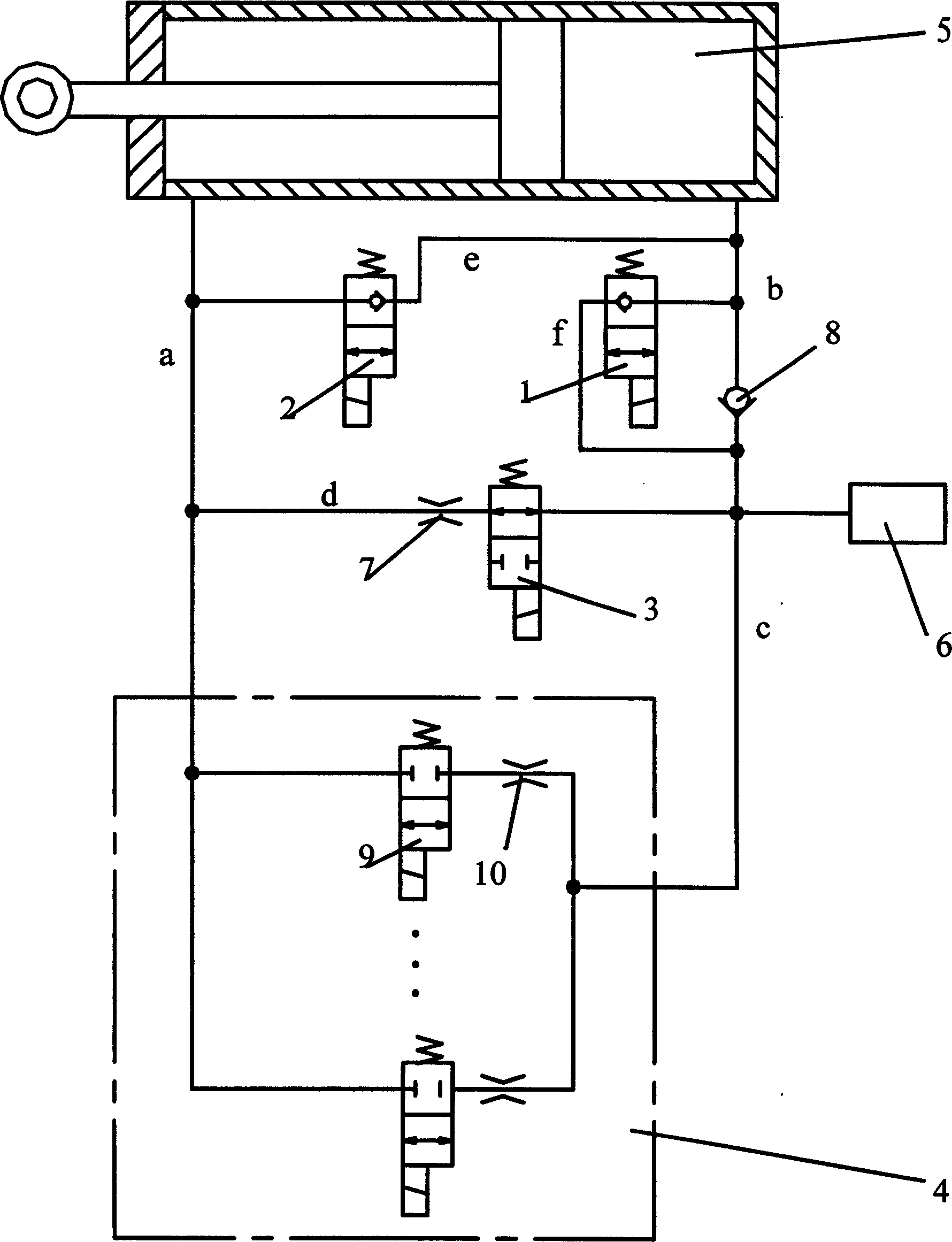 Vehicle hydraulic damper with actively adjustable damping for semiactive suspension